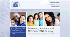 Desktop Screenshot of aaa-dna.com